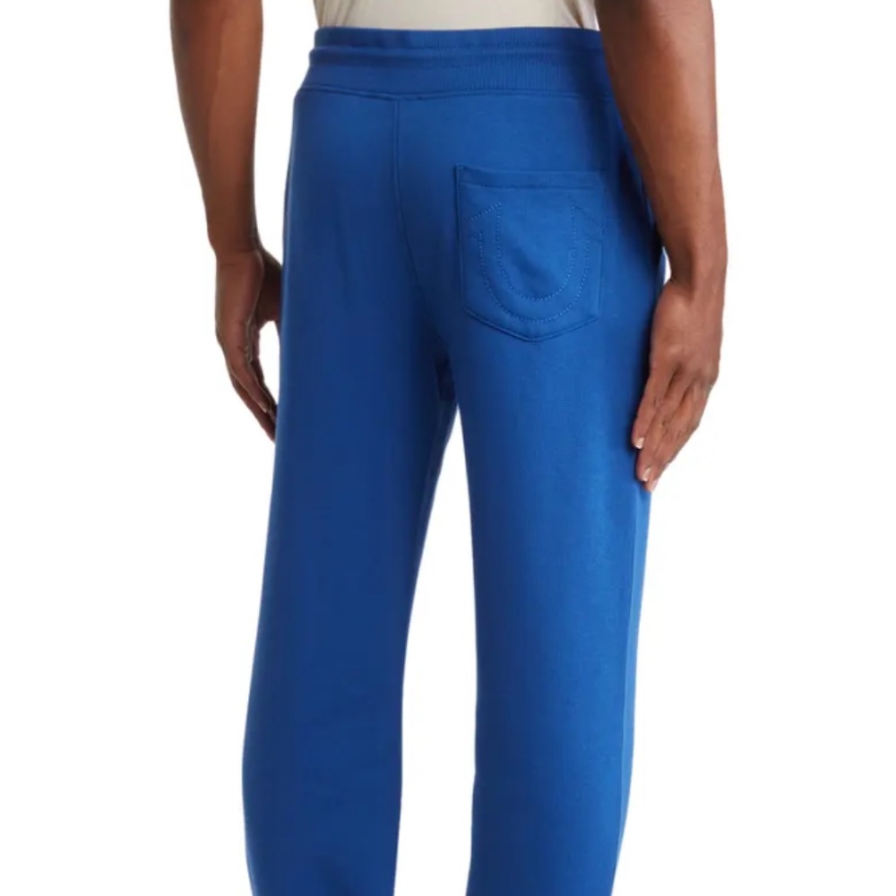 True Religion Buddha 3 Star Joggers in Lake Blue Size XL - Picture 2 of 12